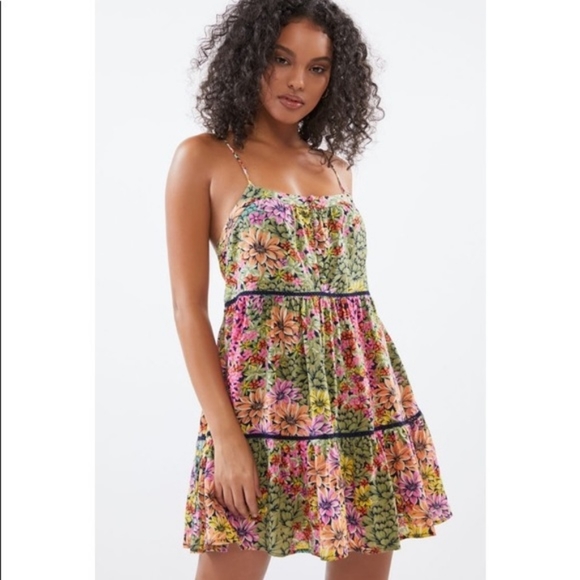 Urban Outfitters Dresses Urban Outfitters Honey Tiered Floral Frock Mini Dress Poshmark